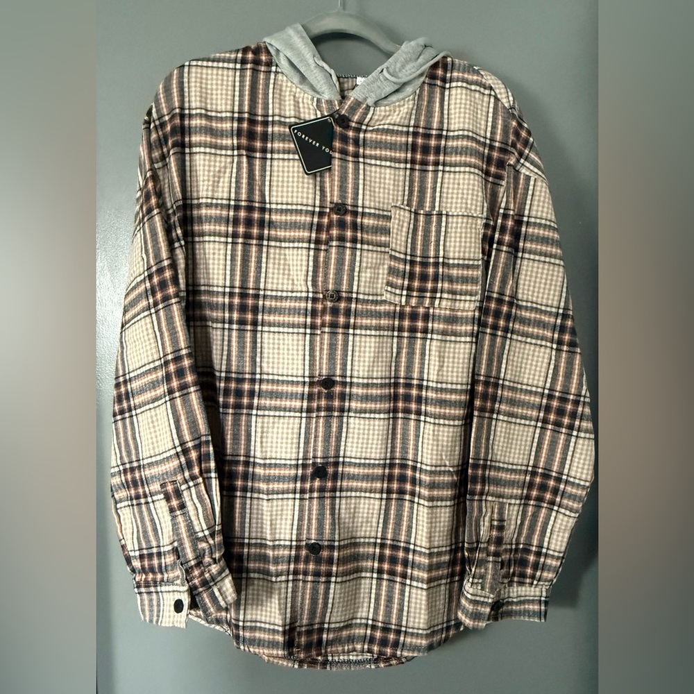 3XL lightweight hooded shirt